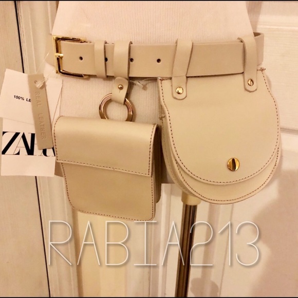 LAST 1!🔥ZARA LEATHER BELT WITH COIN POCKETS - Picture 16 of 16